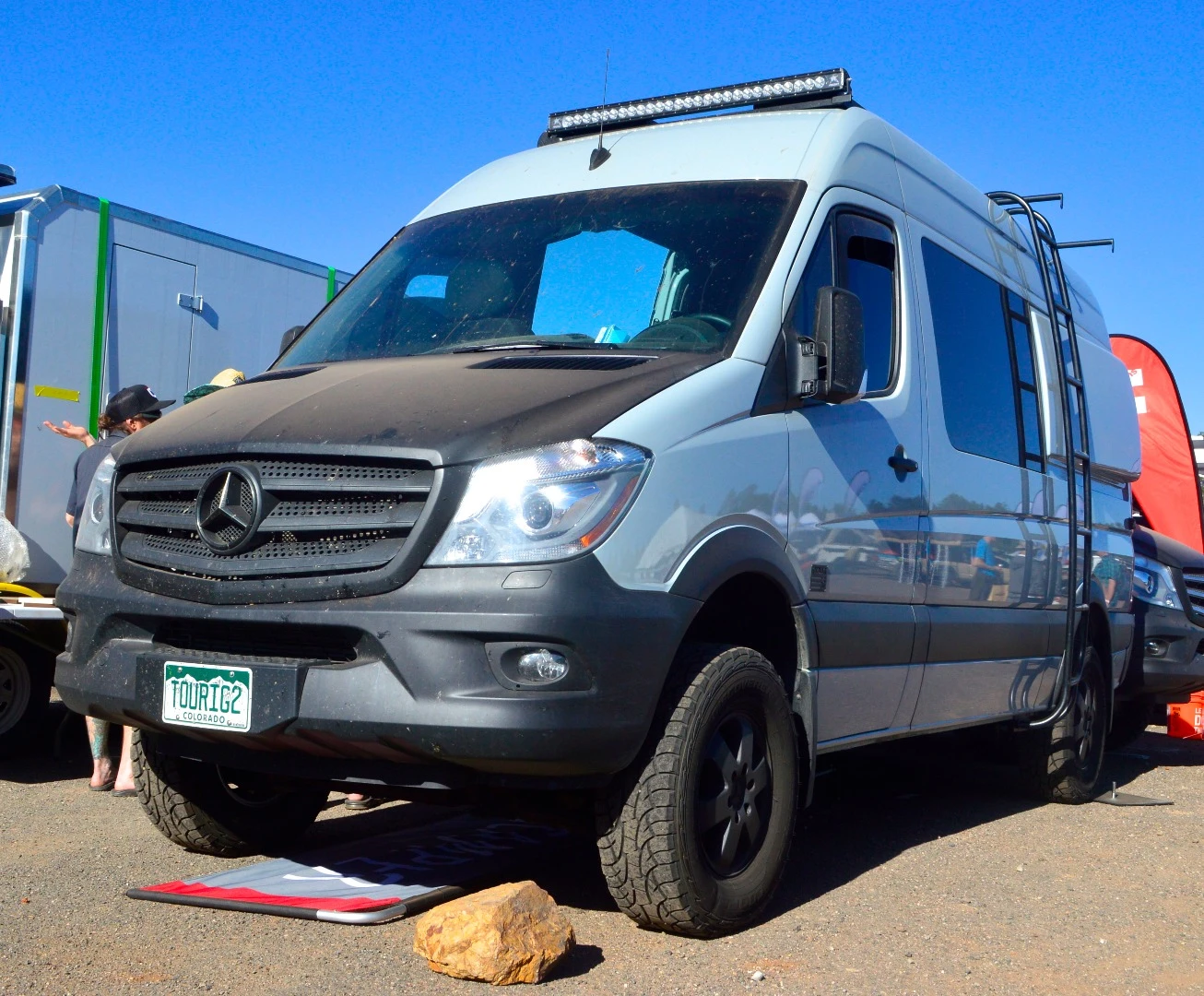 TouRig Terracamper Mercedes Sprinter on show at Overland Expo West 2017