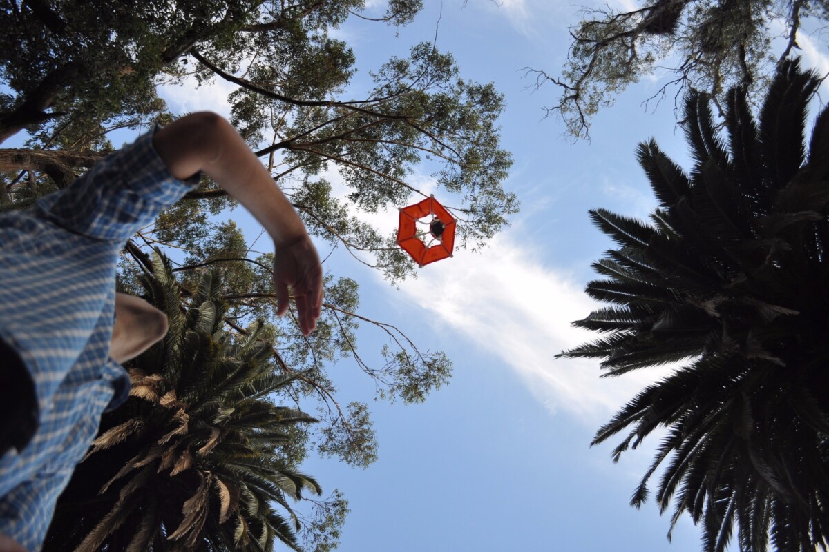 Portable camera parachute elevates aerial GoPro photography