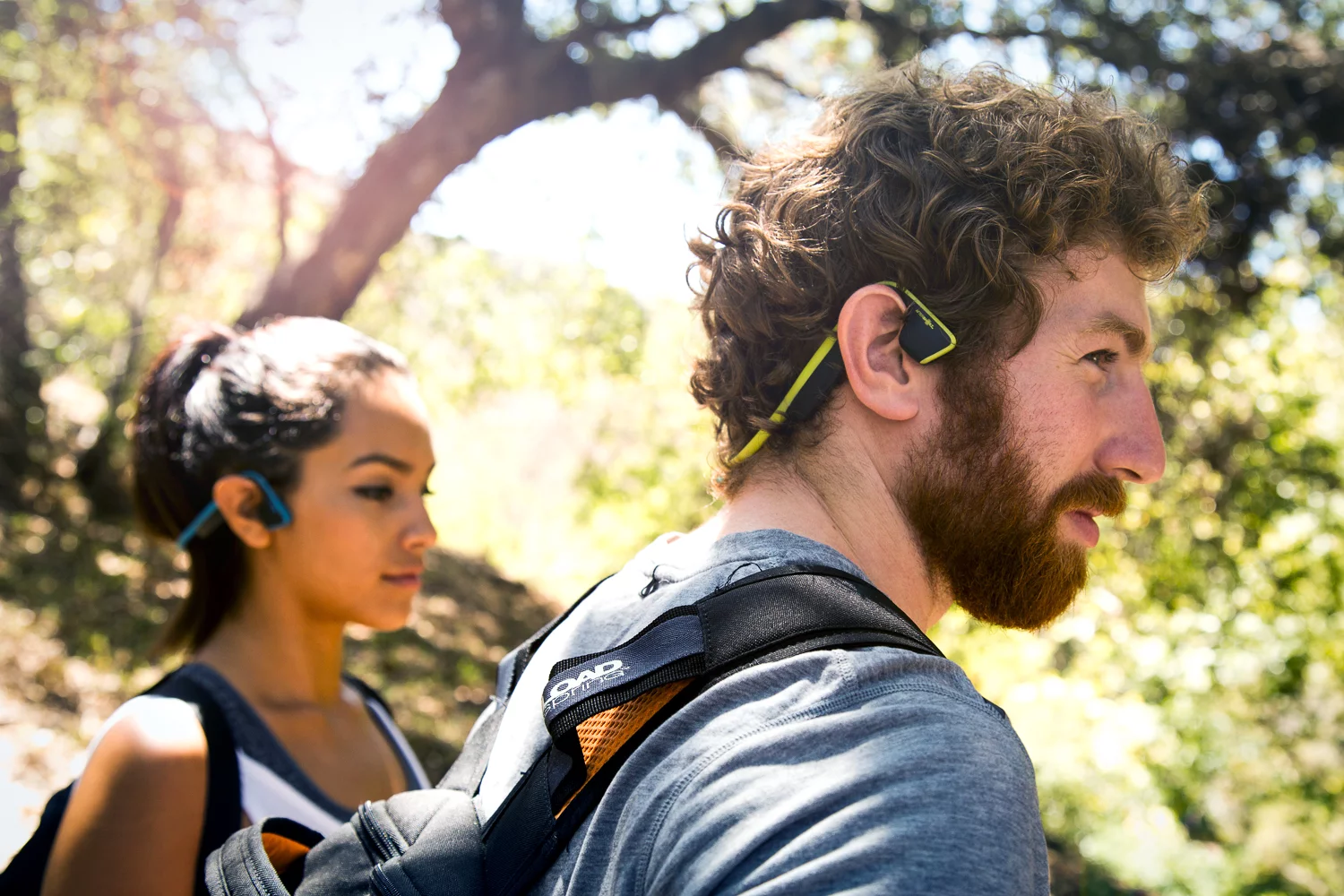 AfterShokz Trekz Titanium bone conduction headphones could also be used by hikers