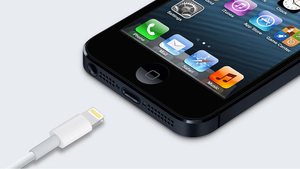 The new Lightning connector introduced on the iPhone 5 and updated iPod touch and iPod nano