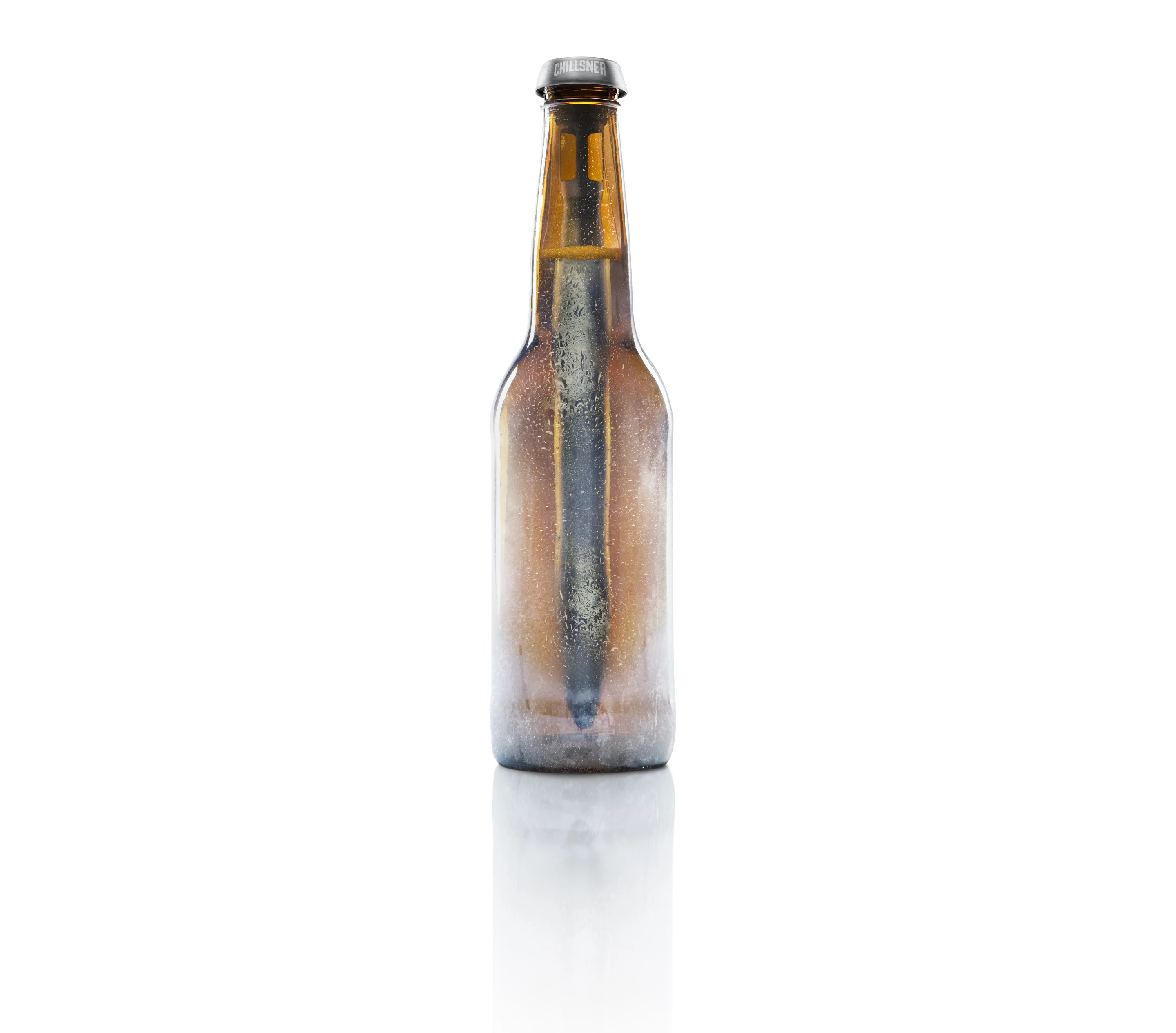 The main body of the Chillsner is filled with a thermal gel that can be cooled down to freezing temperatures