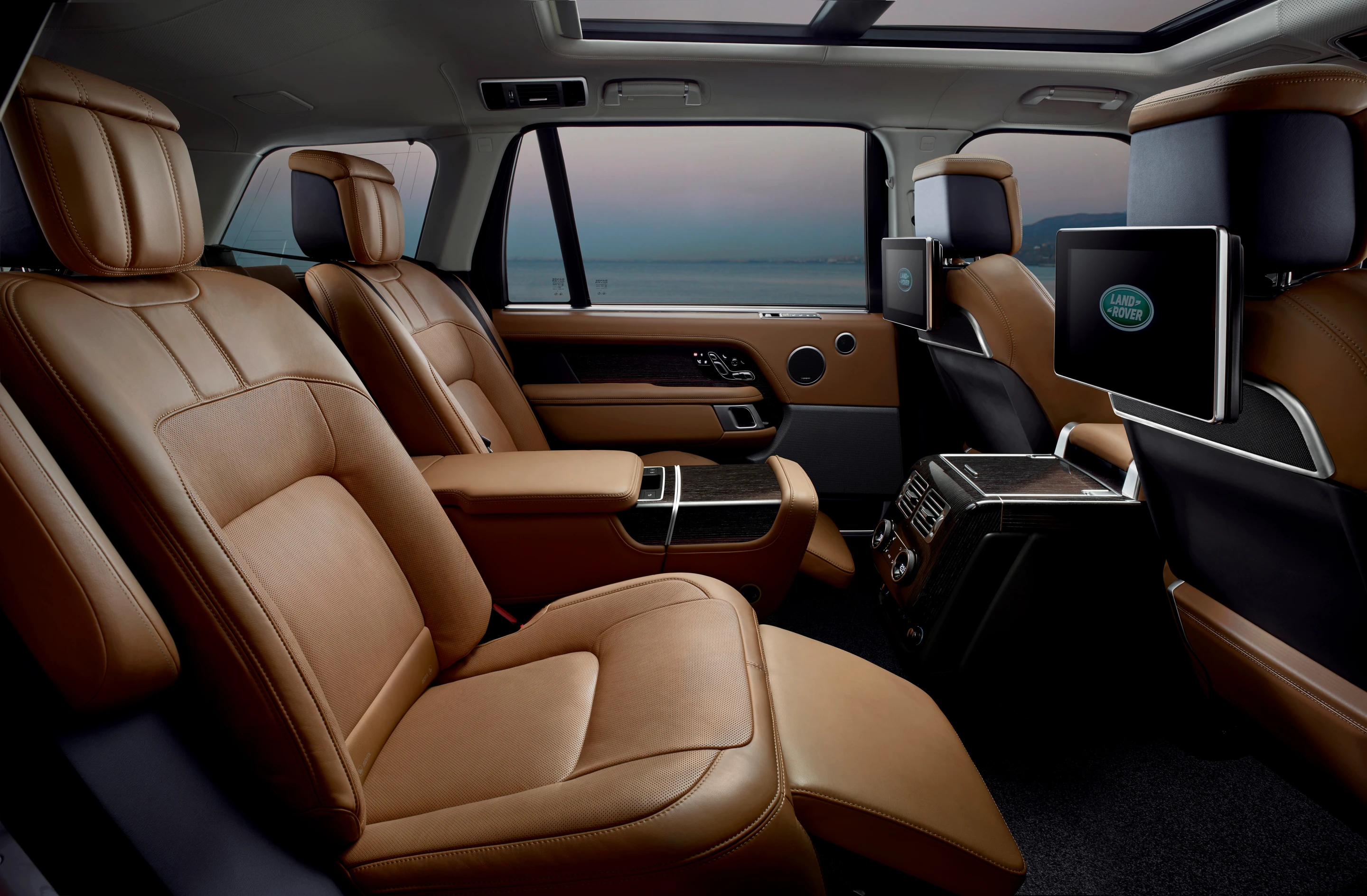 A redesigned cabin and new-look infotainment system make for extra comfort on the inside of the Range Rover P400e