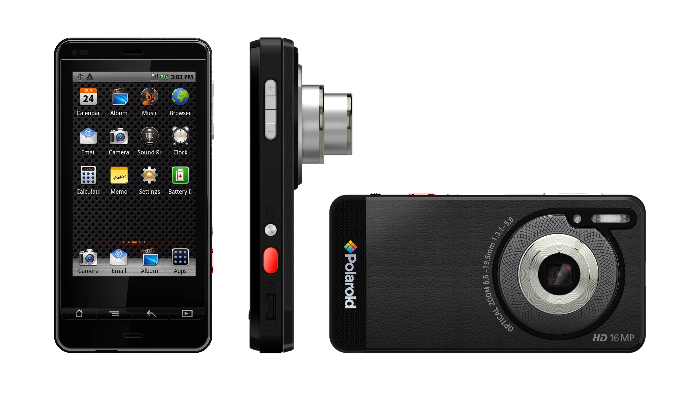 Polaroid's SC1630 Smart Camera is powered by Android and features a smartphone-like form factor