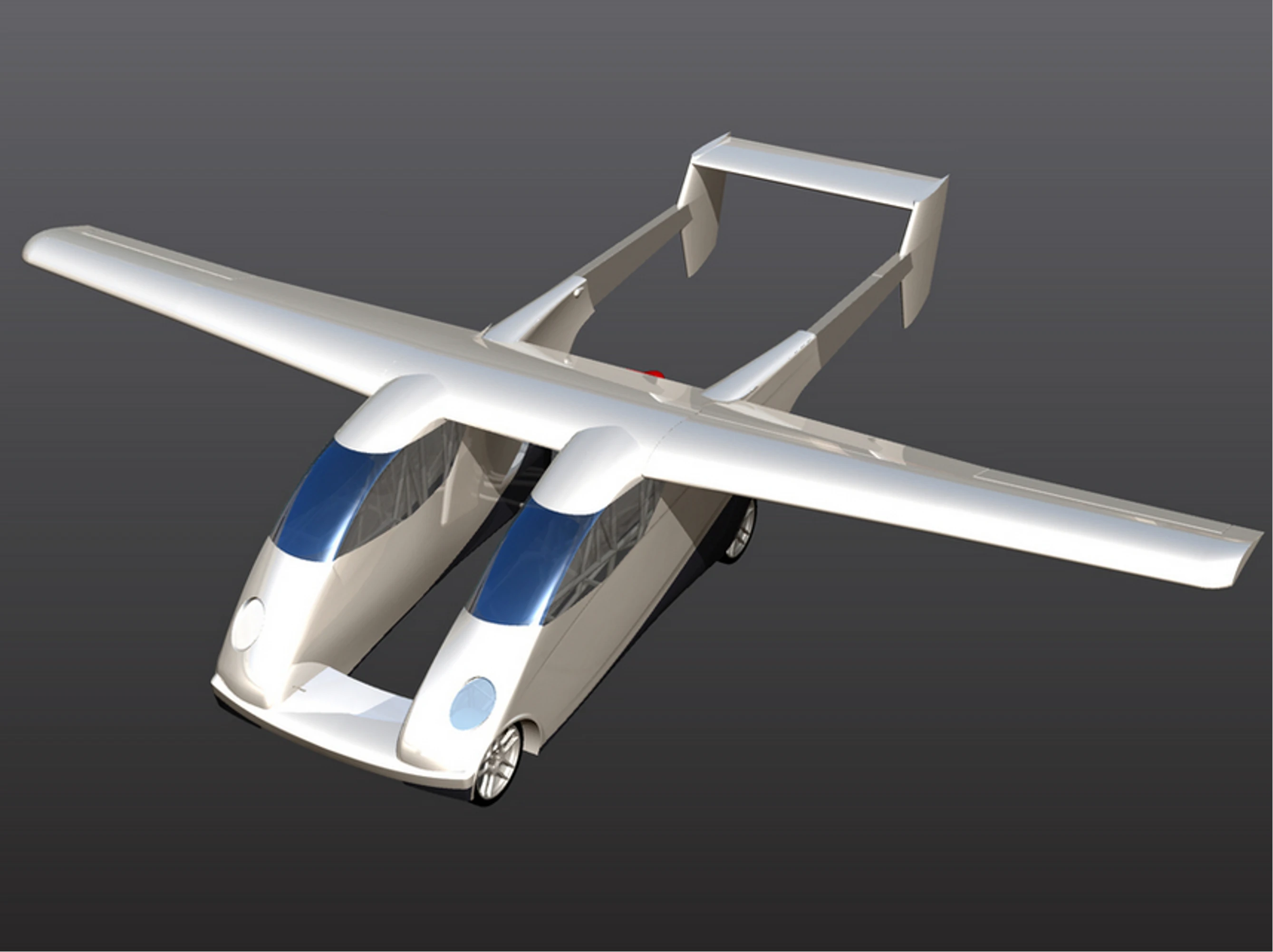 Carplane rendering showing wings deployed