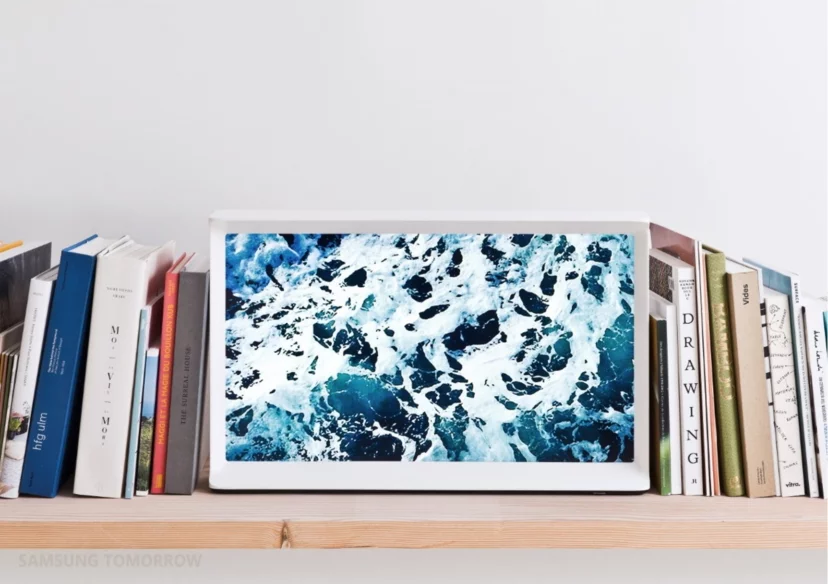 Curtain Mode allows you to keep the TV an active part of the room when it's not being used