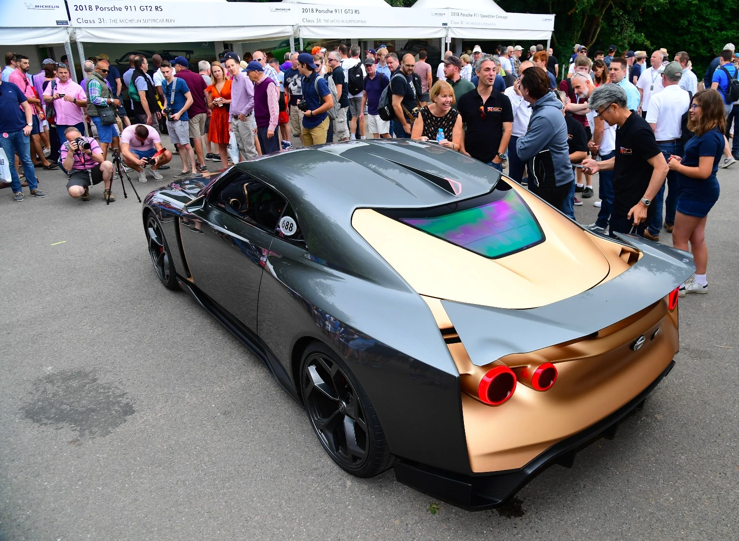The GT-R50 has an intense adjustable rear wing