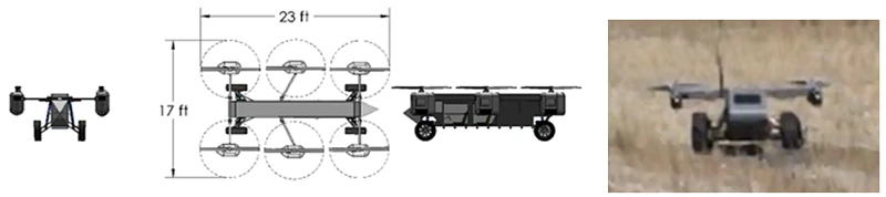The Panther concept vehicle (left) and scaled technology demonstrator (right)