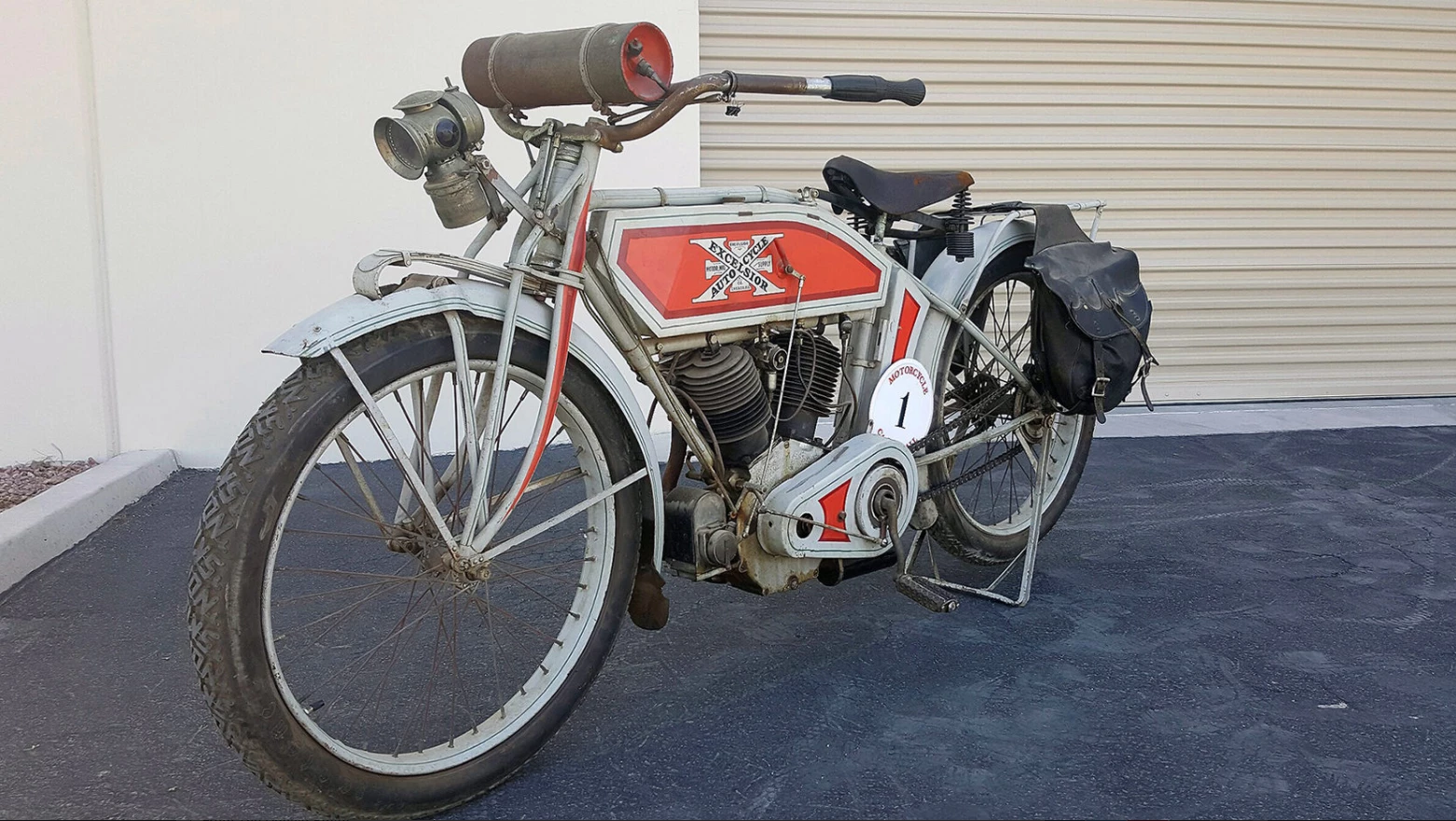 This 1913 Excelsior Twin was another bike expected to sell for much more (estimated at $125,000 to $150,000) but which sold for a lot less in Monterey this year at $110,000. This bike is a completely unrestored example of a 103-year-old motorcycle with no non-original parts other than consumables and perishables. Another bargain.