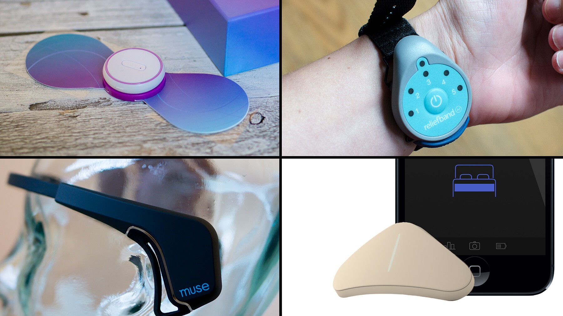 Meditation, massage and motion sickness Testing five wellness wearables