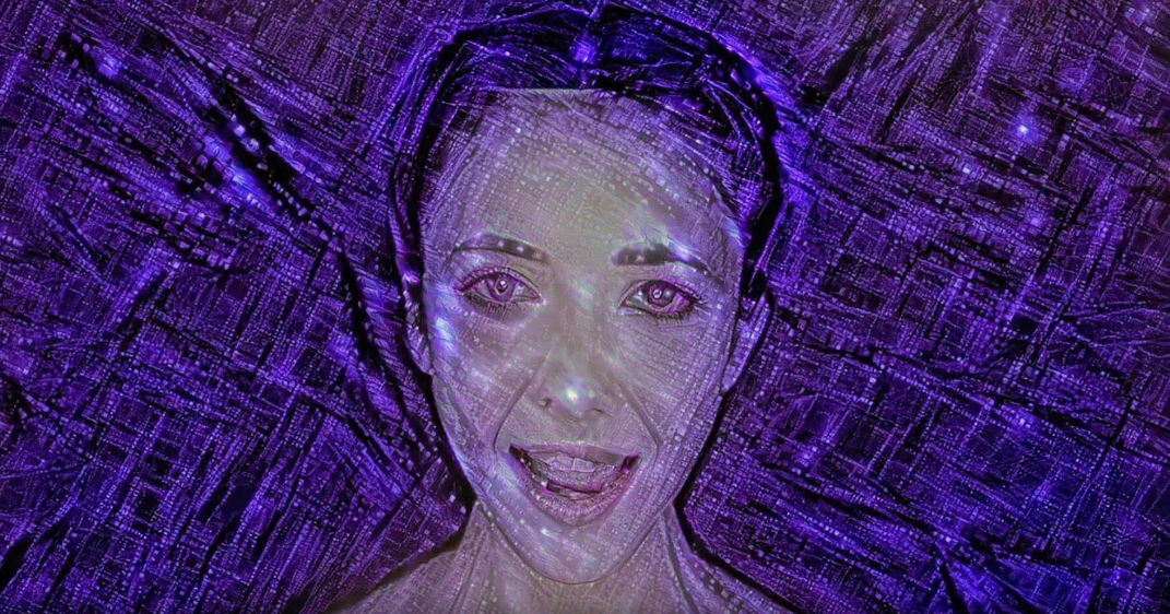 A still from the music video for the new single "Break Free" that features music entirely composed and produced by an artificial intelligence system