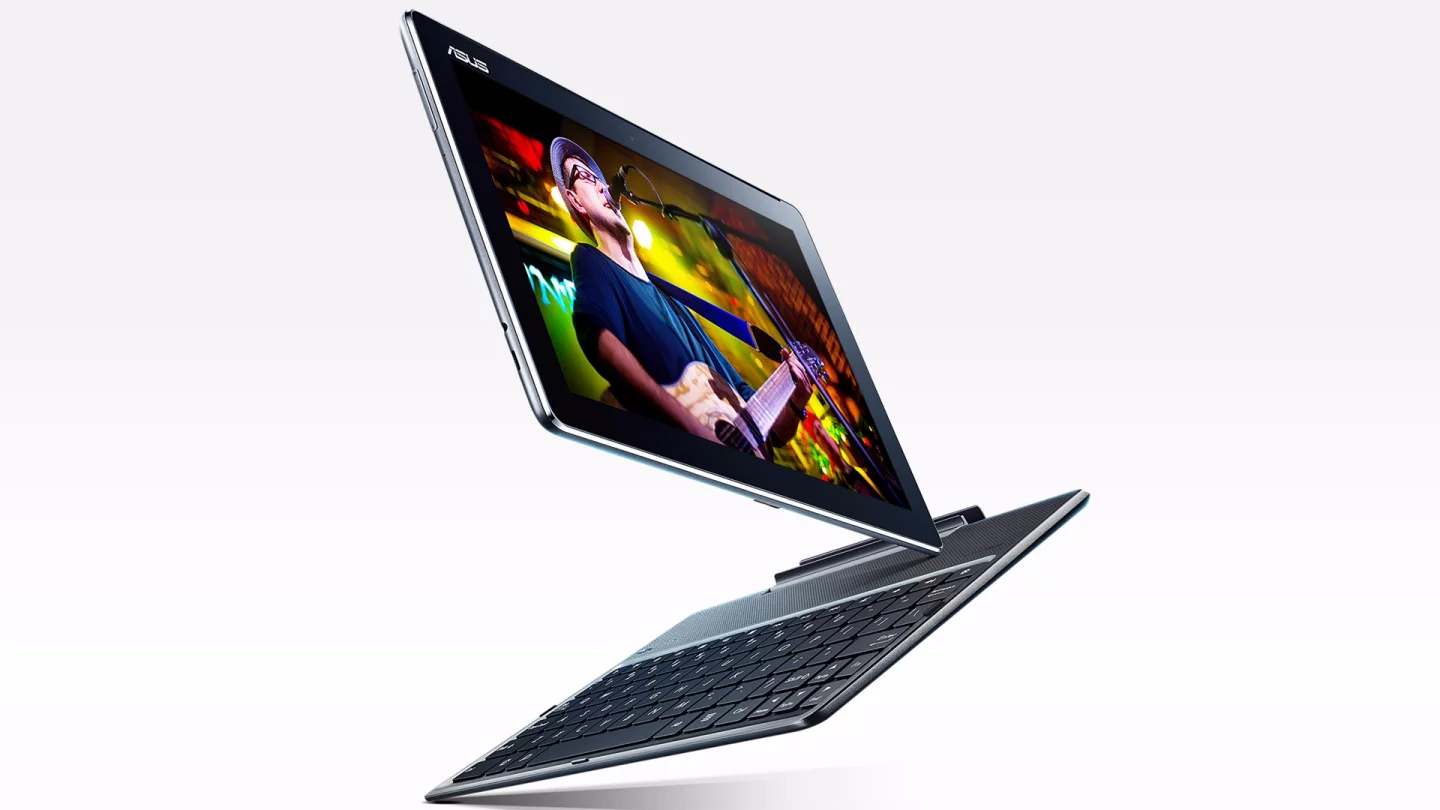 The 10-inch tablet's optional keyboard dock also has built-in stereo speakers that will reportedly run for 12 hours on a charge