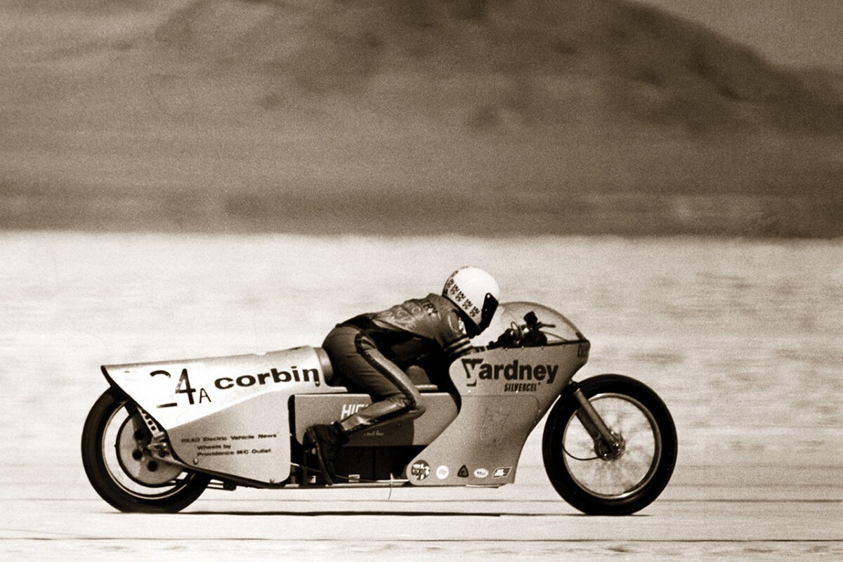 Mike Corbin On Quicksilver The Motorcycle That Held The Electric Land Speed Title For 38 Years