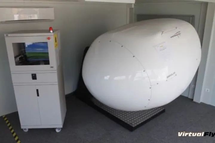 The OVO-4 is a full-motion, fully-enclosed light aircraft flight simulator, that can be yours for just under $60,000 (Photo: VirtualFly)