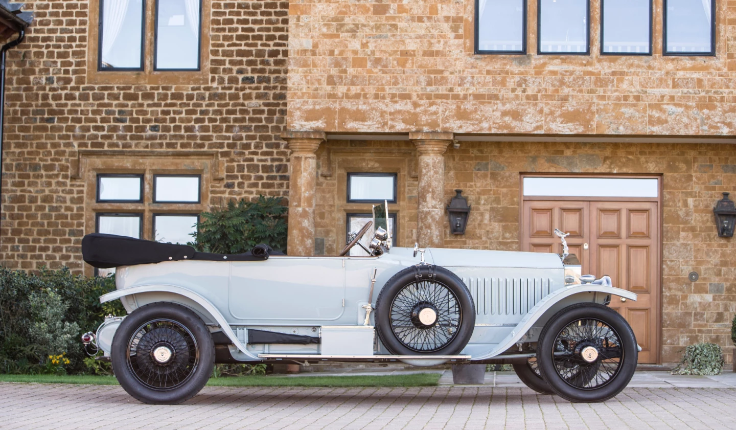 This 103 year-old Rolls-Royce Silver Ghost is fully restored and was sold with an extensive history file, dating back to being originally purchased by Indian royalty. Auction description