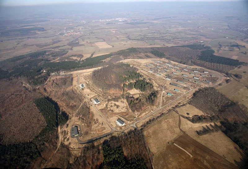 The Bilster Berg site before construction