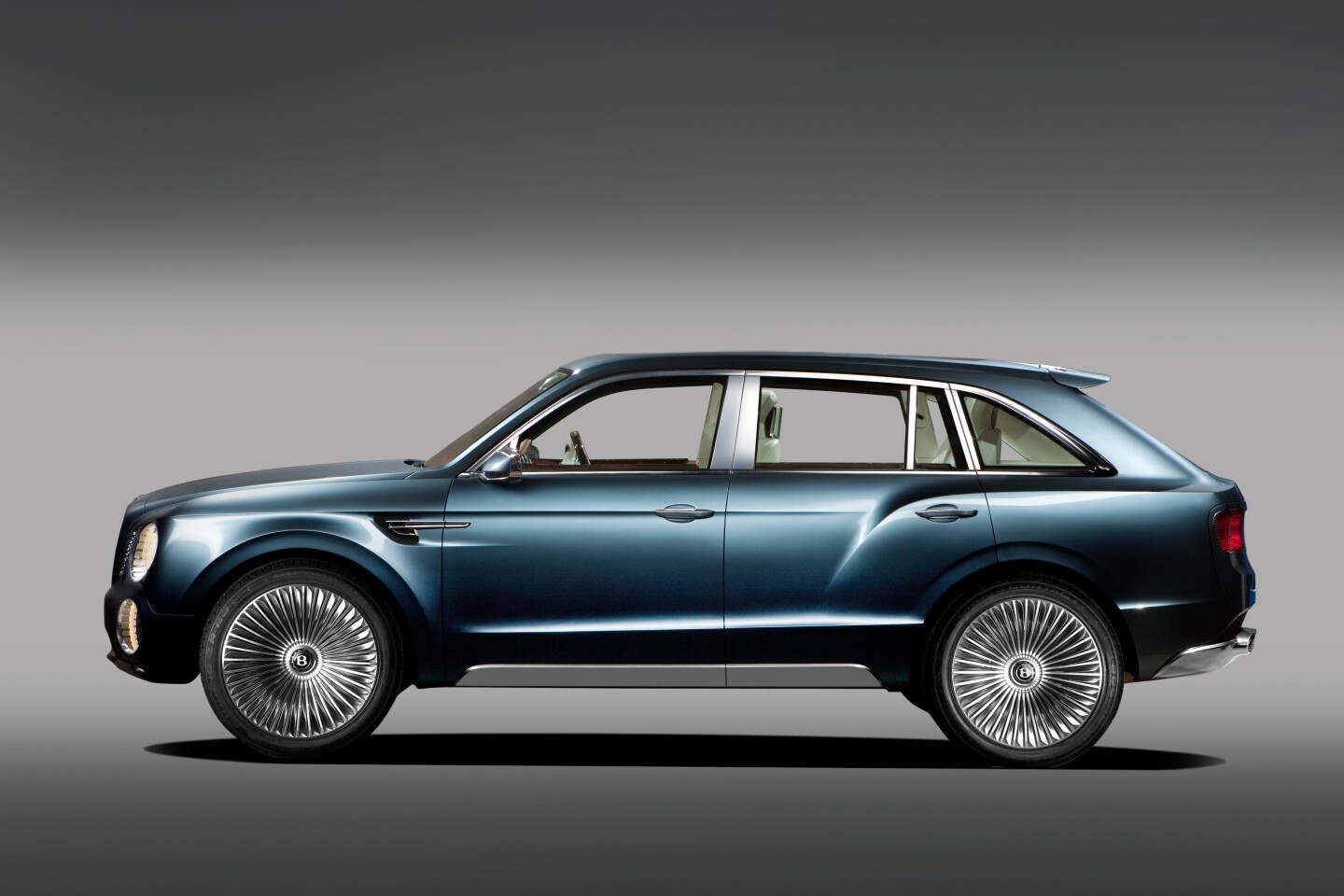 The Bentley EXP 9 F all-wheel drive luxury Sport Utility Vehicle concept