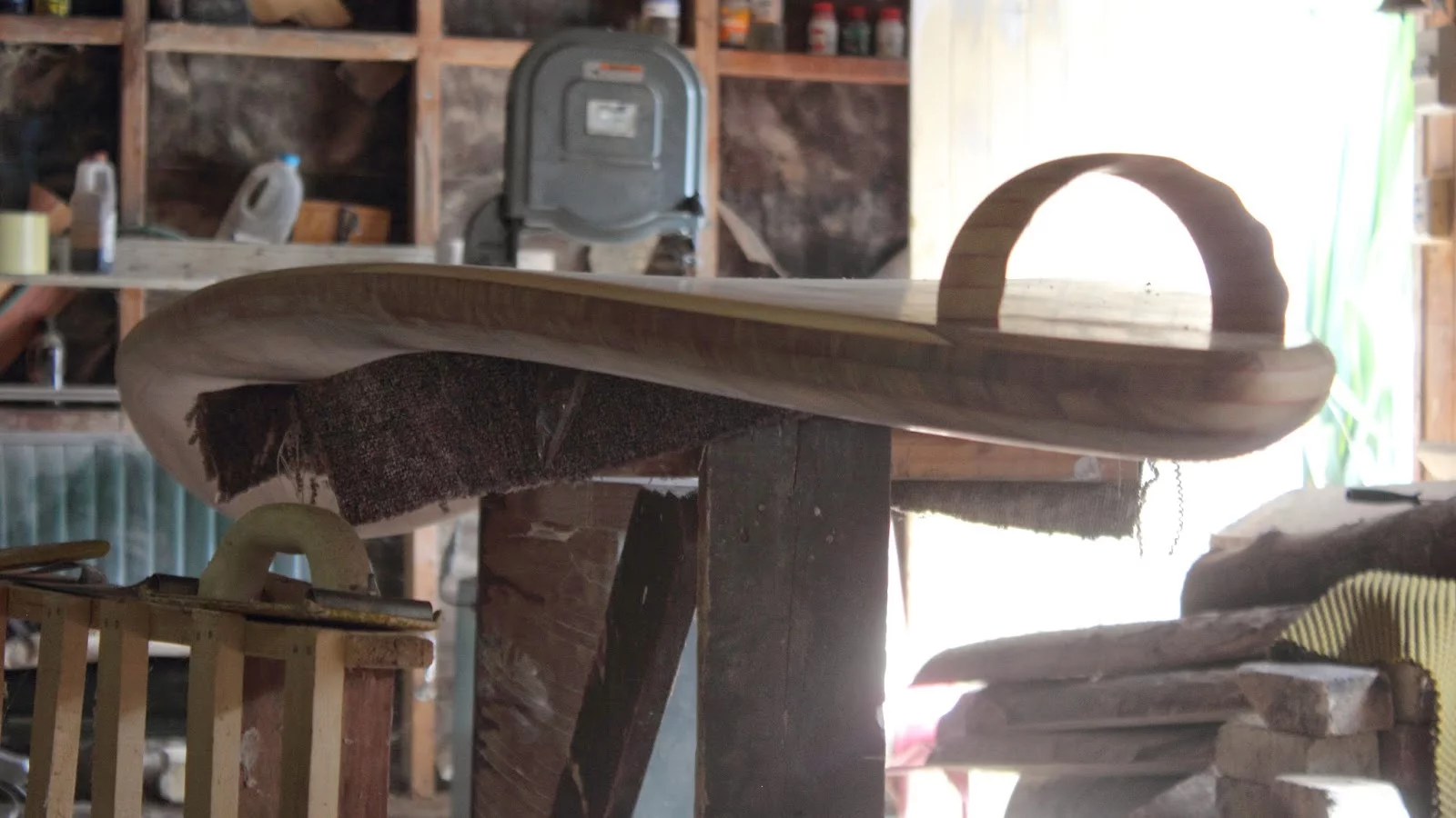 Sculpted from Paulwonia timber, the Rampant measures 10 ft 6 in (3.2 m) long