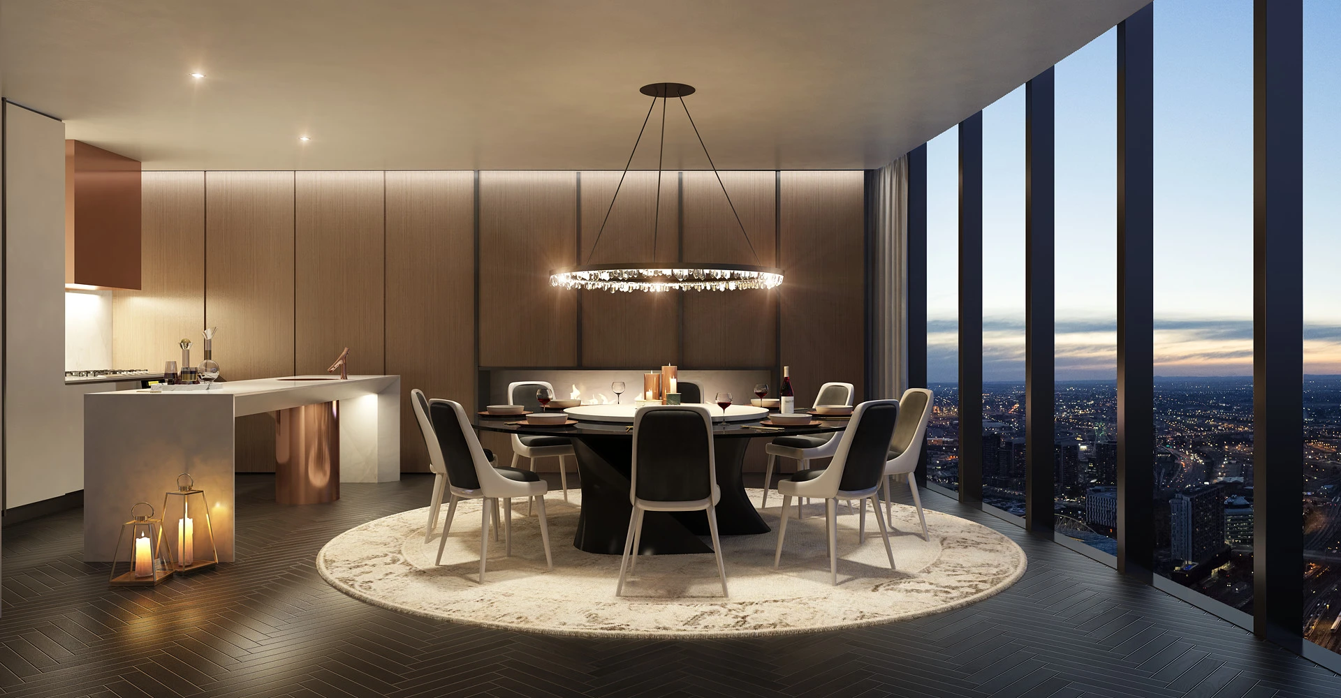 The apartments and common areas inside Melbourne's Premeir Tower will be full of chocolate, champagne, bronze and gold colors, inspired by Beyoncé's skin tones and theatre performances