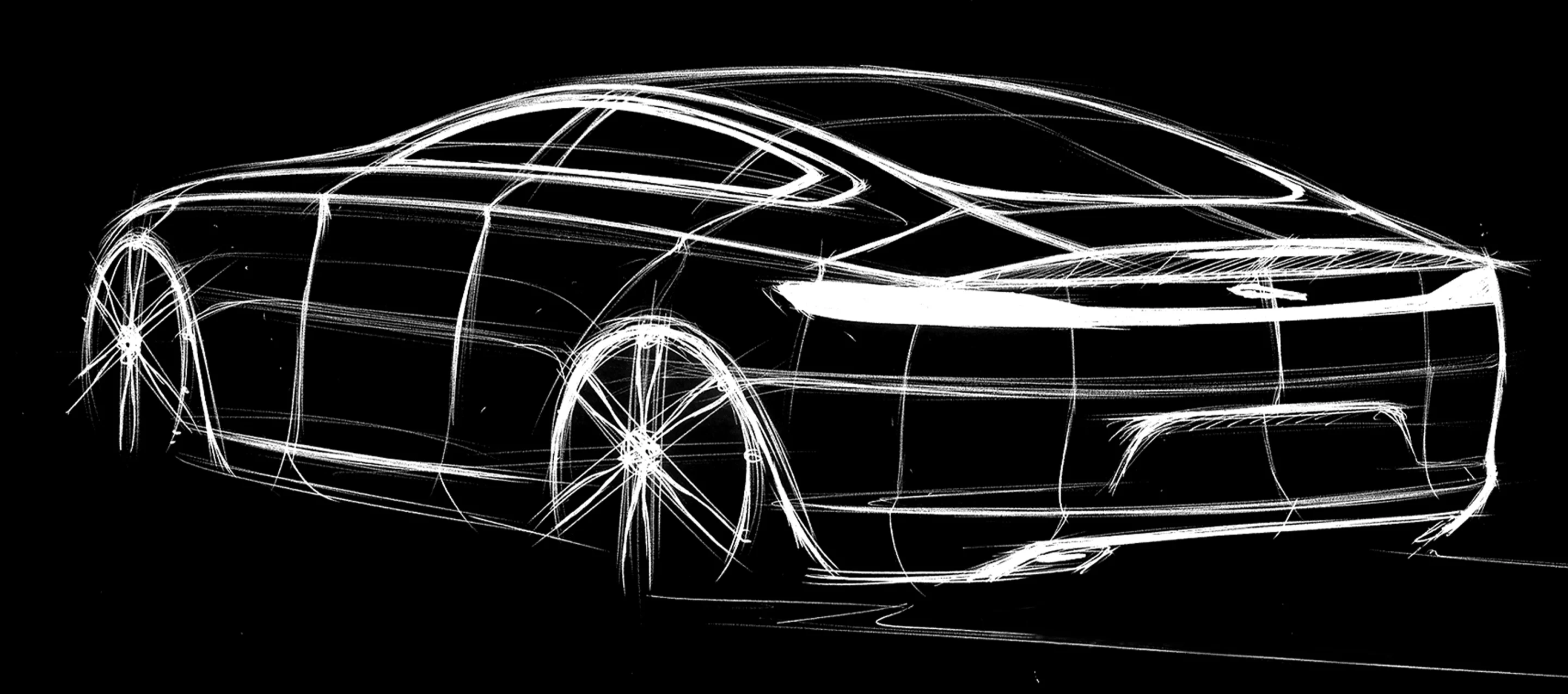 The 2016 Jaguar XF sketch