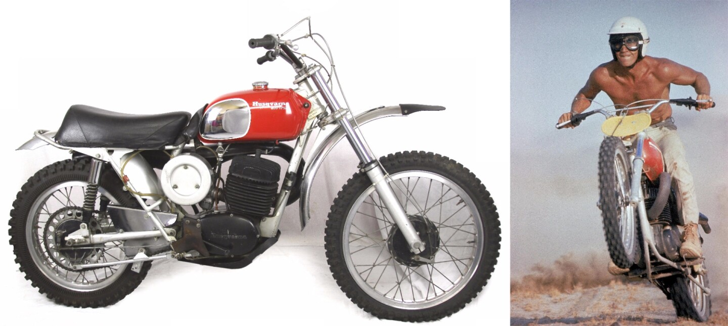 Steve McQueen cars and bikes hold many world records at auction. His Husqvarna 400 holds the world record for a motocross bike.