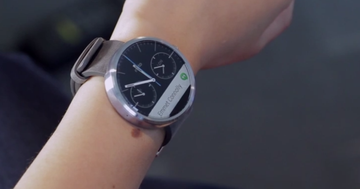 Motorola demos Moto 360 Android Wear smartwatch