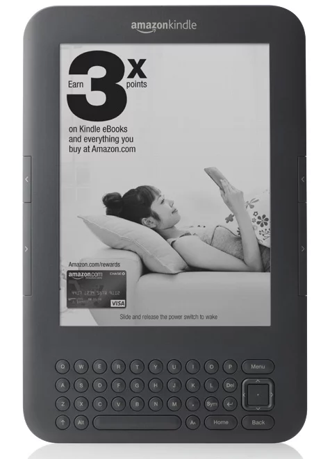A "sponsored screensaver" on the Kindle with Special Offers