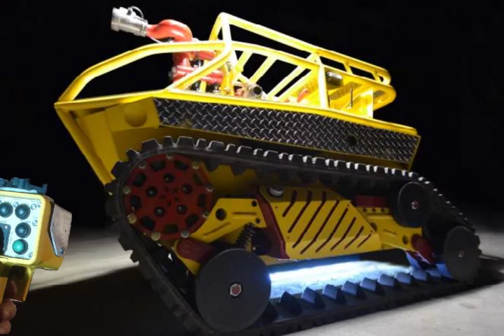 The RS1-T2 Thermite firefighting robot