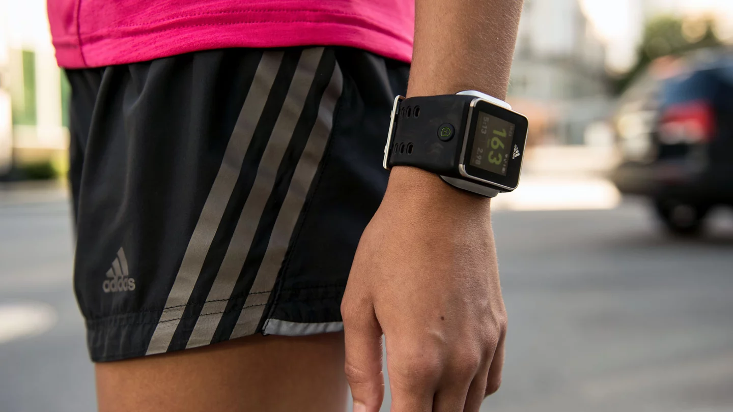 The miCoach Smart Run is pretty thick, at 15.6 mm