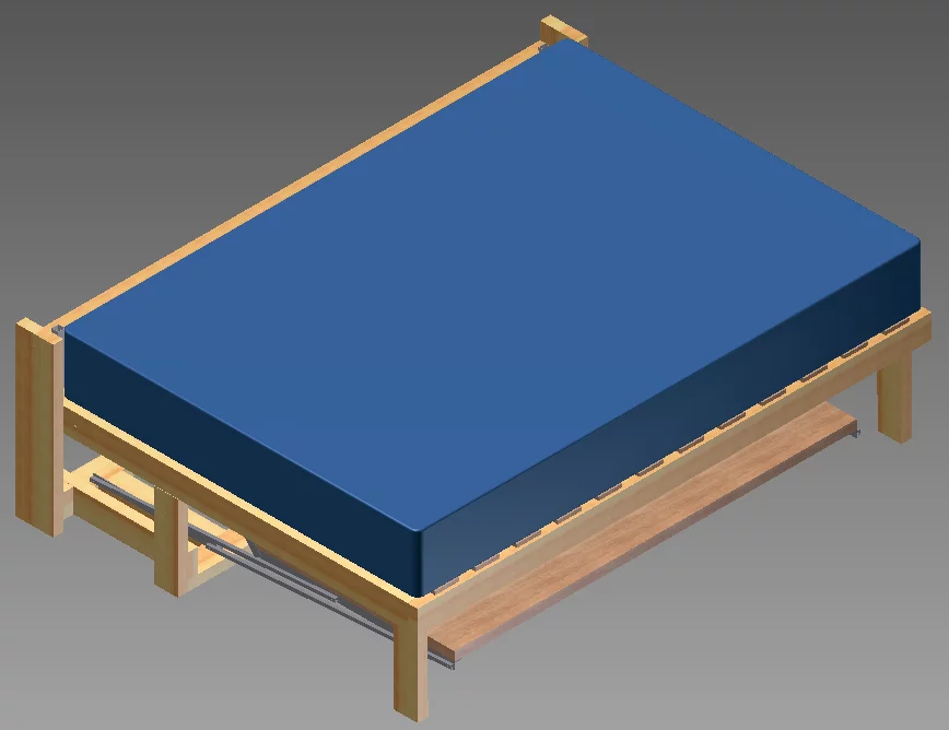 Graham Phakos first designed his UrbanDesk combined bed and desk using AutoDesk Inventor