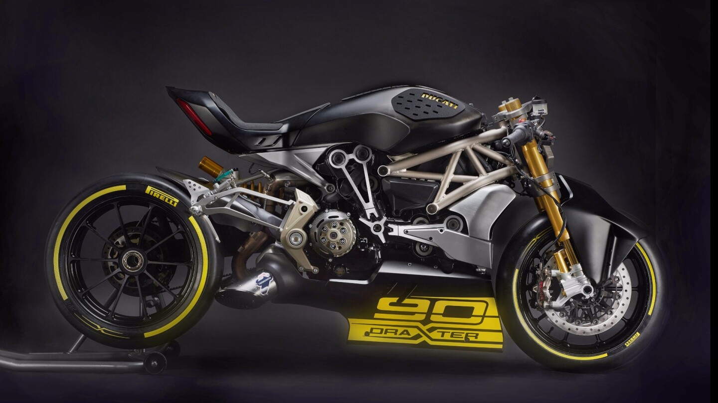 The Ducati Diavel Draxter designed by Ducati's internal design studio.