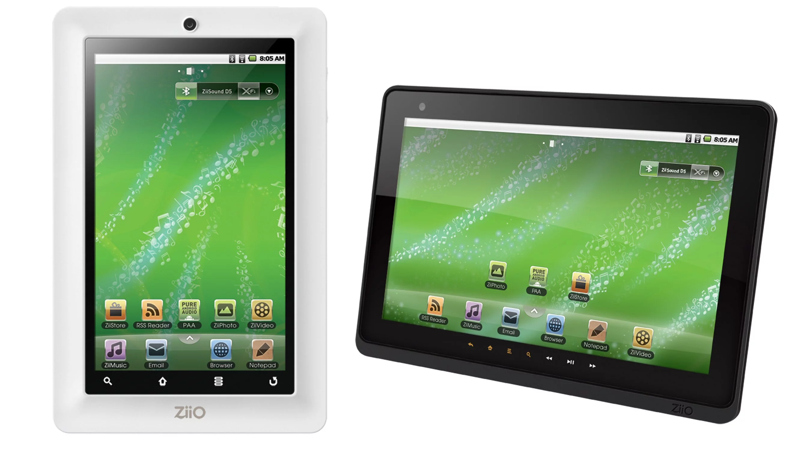 Creative has announced a 7- and 10-inch Android-based tablet computer with Bluetooth for wireless connection to headphones and speakers, and Wi-Fi for surfing the Internet
