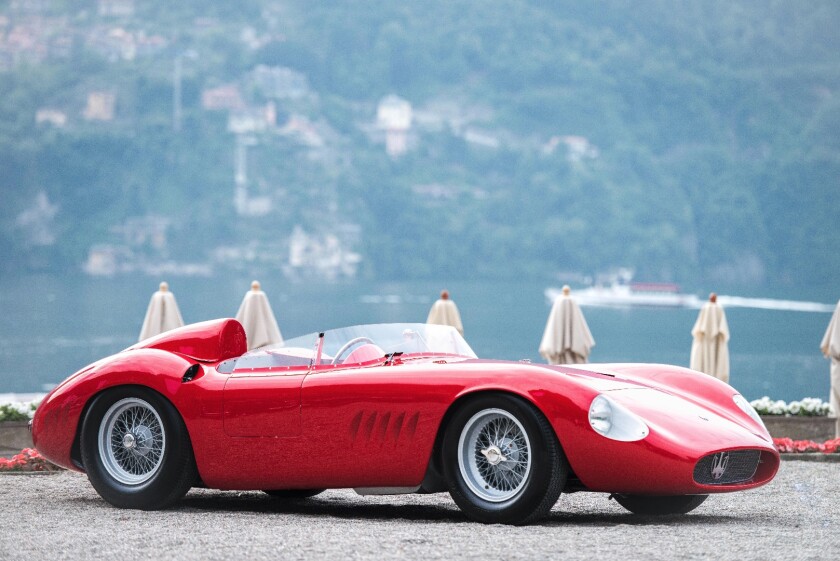 Class H (Shaped by Speed) is comprised of competition cars styled by the world's most skilful stylists to cut through the wind faster than their competition. The winner that emerged from a very hot field of participants in this class was the above 1958 Maserati 300S Open Two Seater styled by Fantuzzi and presented at Villa d'Este by Andreas Mohringer.