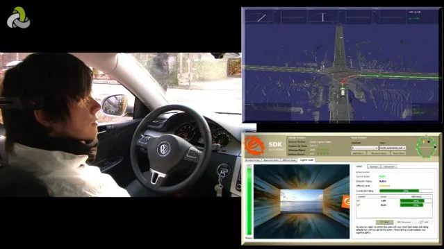German researchers have demonstrated a system that allows a car to be driven by thought control alone (Image: AutoNOMOS)