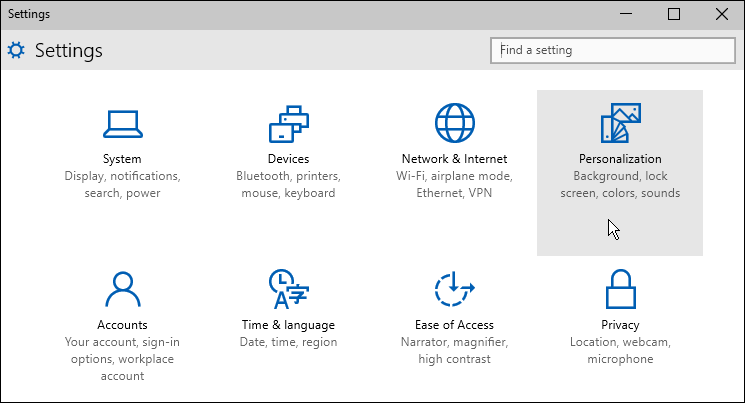 The new Settings app will replace Control Panel