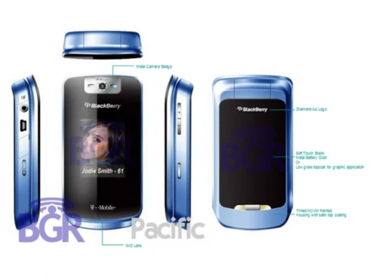 The KickStart clamshell mobile phone.Pic courtesy Boy Genius Report.