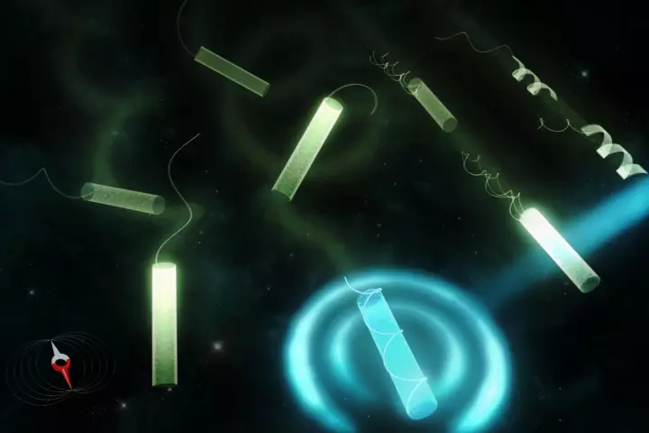 The microbots are powered and controlled by electromagnetic fields and shift shape when heated by a laaser beam