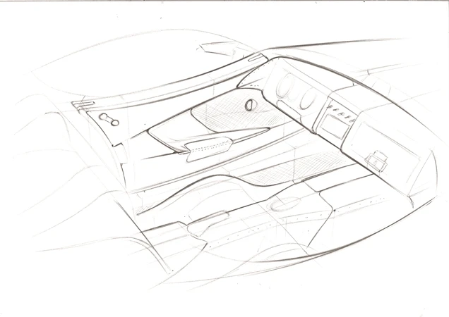 A sketch of the Morgan SP1's interior