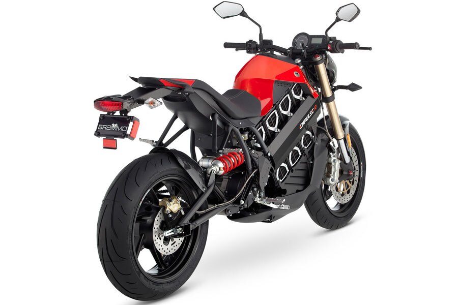 Brammo Empulse - cargo capacity is specced at 365 lbs. / 165.6 kg