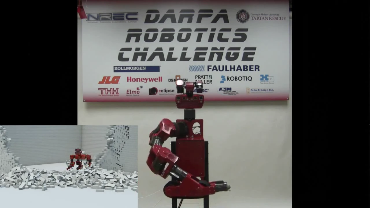 Other teams are building their own robots, like CHIMP designed by Carnegie Mellon University