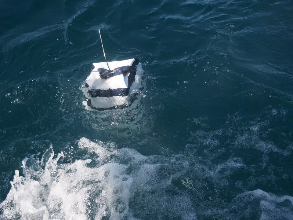 Buoys were used in sea trials