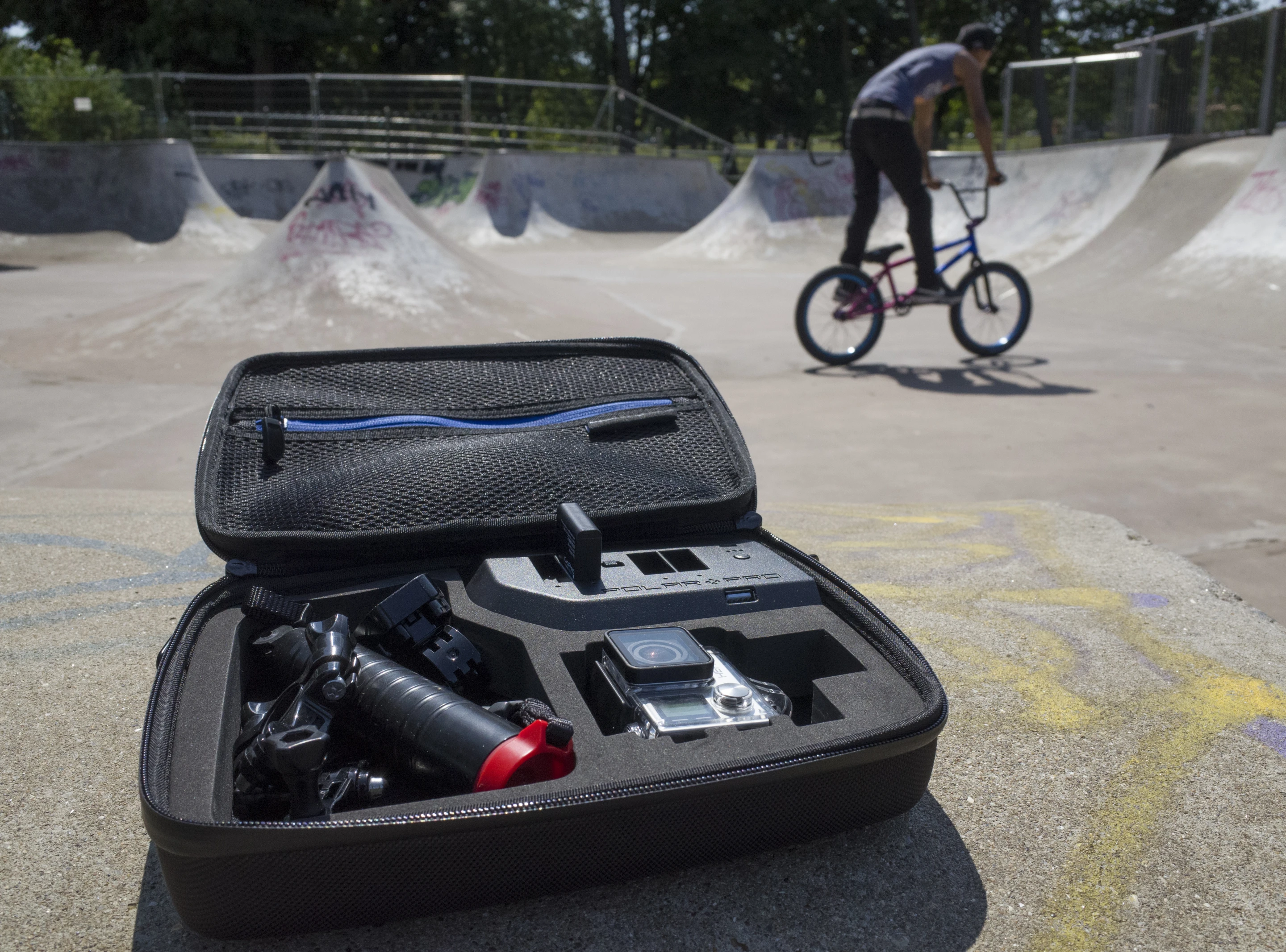 The PolarPro PowerVault can charge GoPro batteries on the go thanks to a built-in rechargeable battery