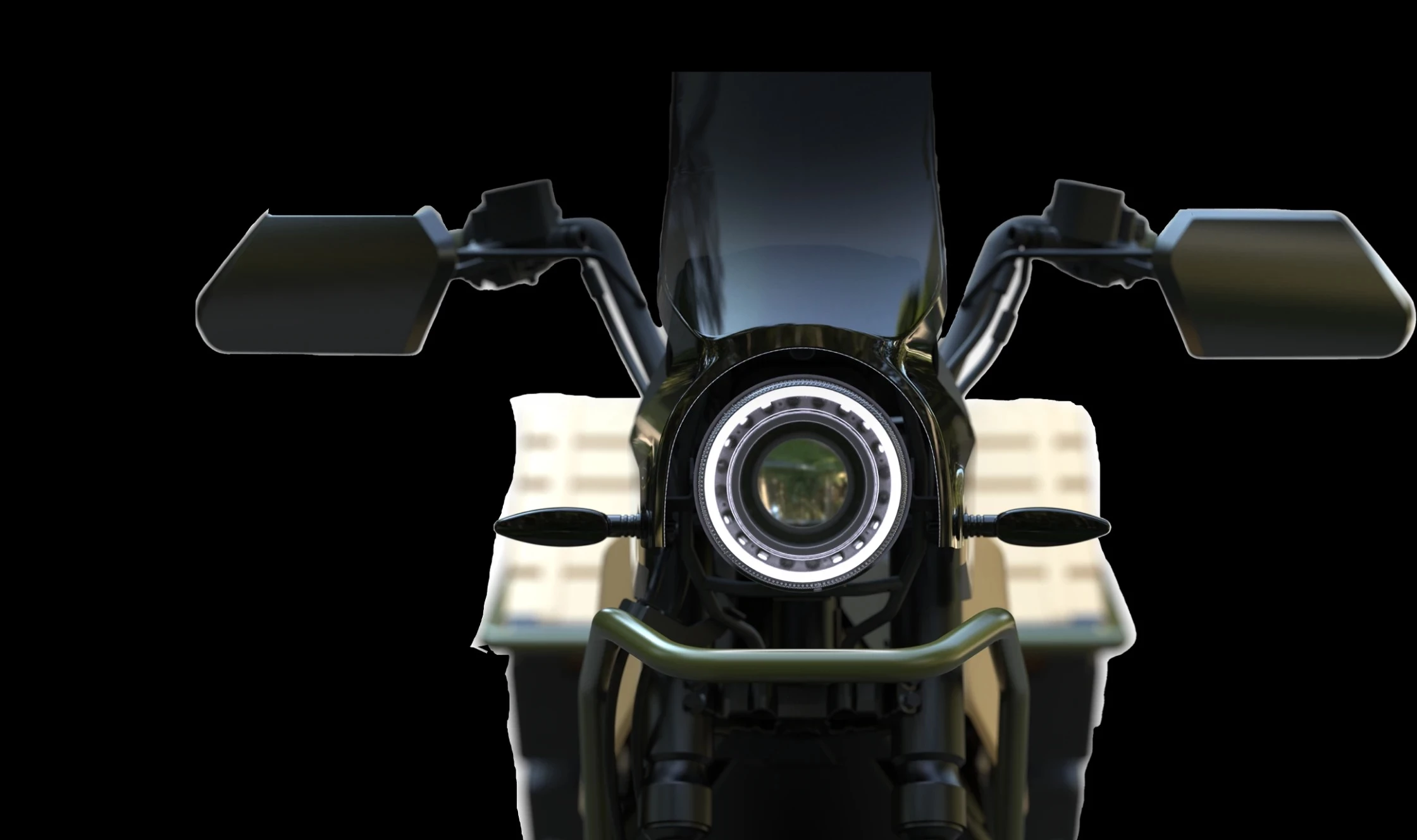 The adventure bike comes with LED lighting and multiple USB ports for charging your devices