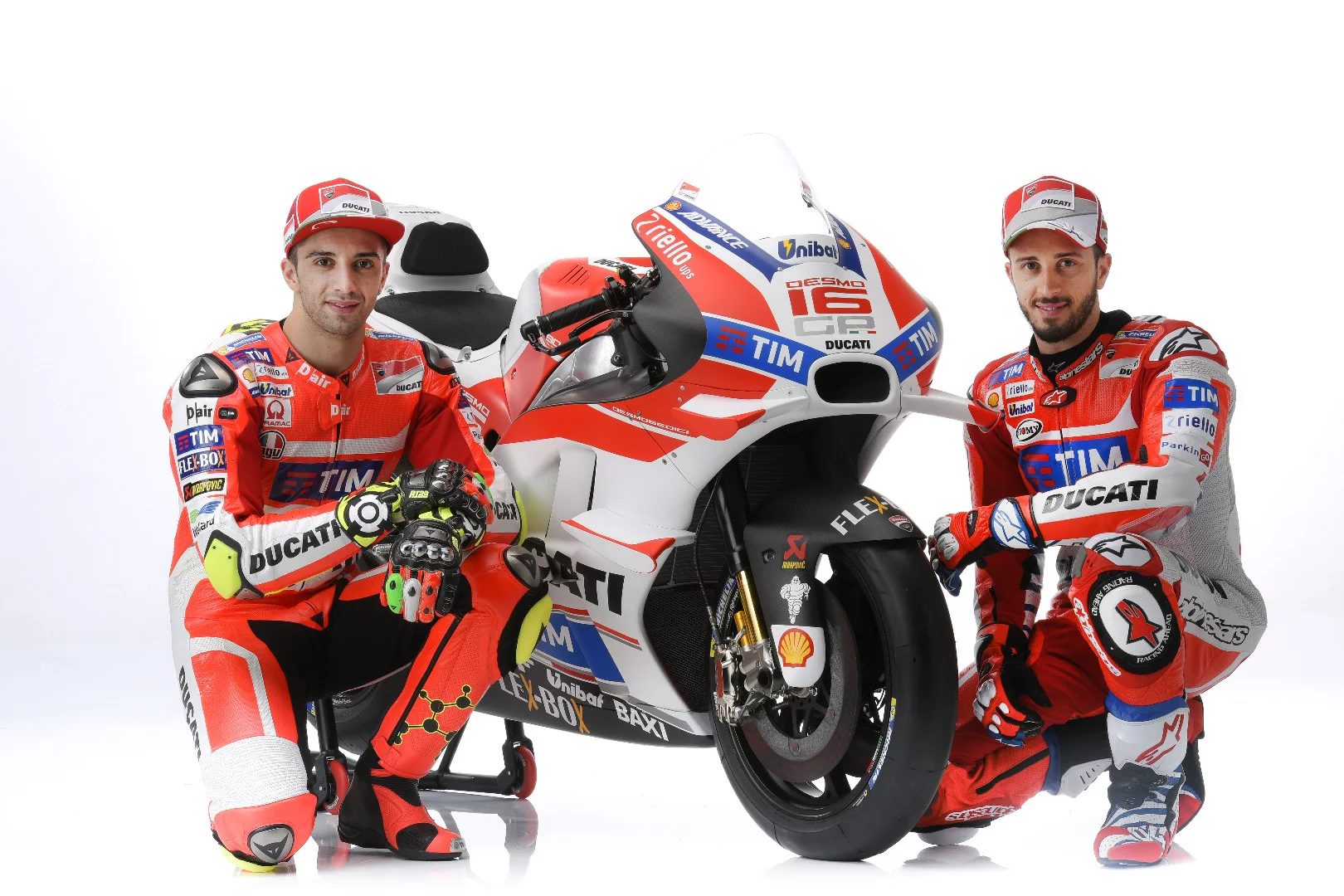 Ducati Team, Andrea Iannone (left) and Andrea Dovizioso (right)