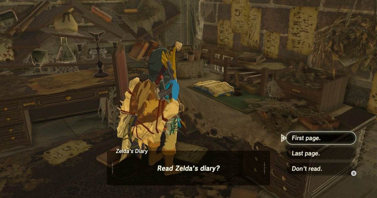 How to get the Royal Guard's Bow and read Zelda's diaries in Breath of