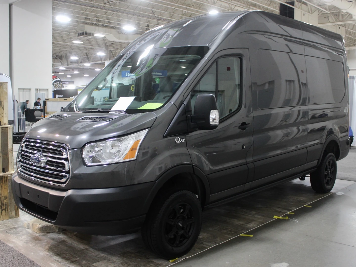 Not quite a camper van, but a very nice potential base, a Quigley Ford Transit 4x4