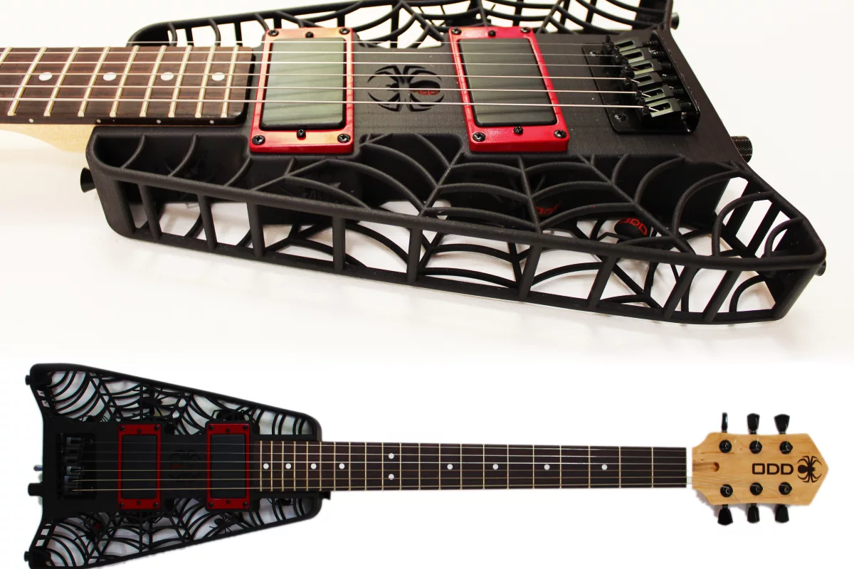 Olaf Diegel has created a range of guitars with 3D printed bodies, which will be made available in June