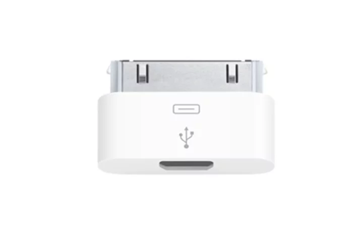 The Apple iPhone Micro USB Adapter that is now available from the U.K. Apple Store