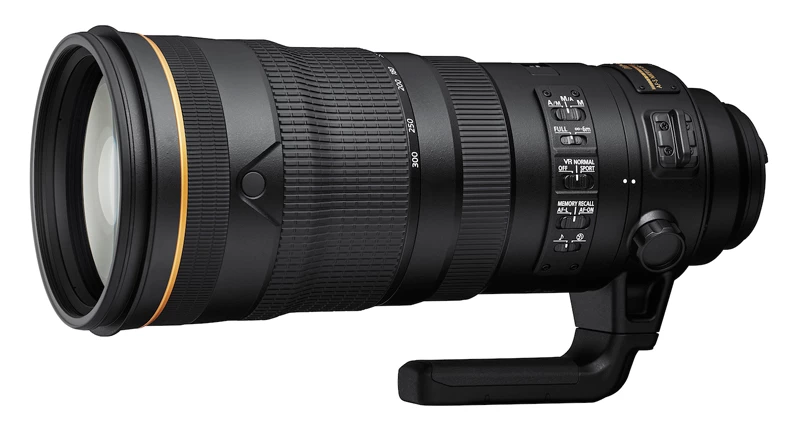 The new AF-S NIKKOR 120-300mm f/2.8E FL ED SR VR lens that Nikon is also working on