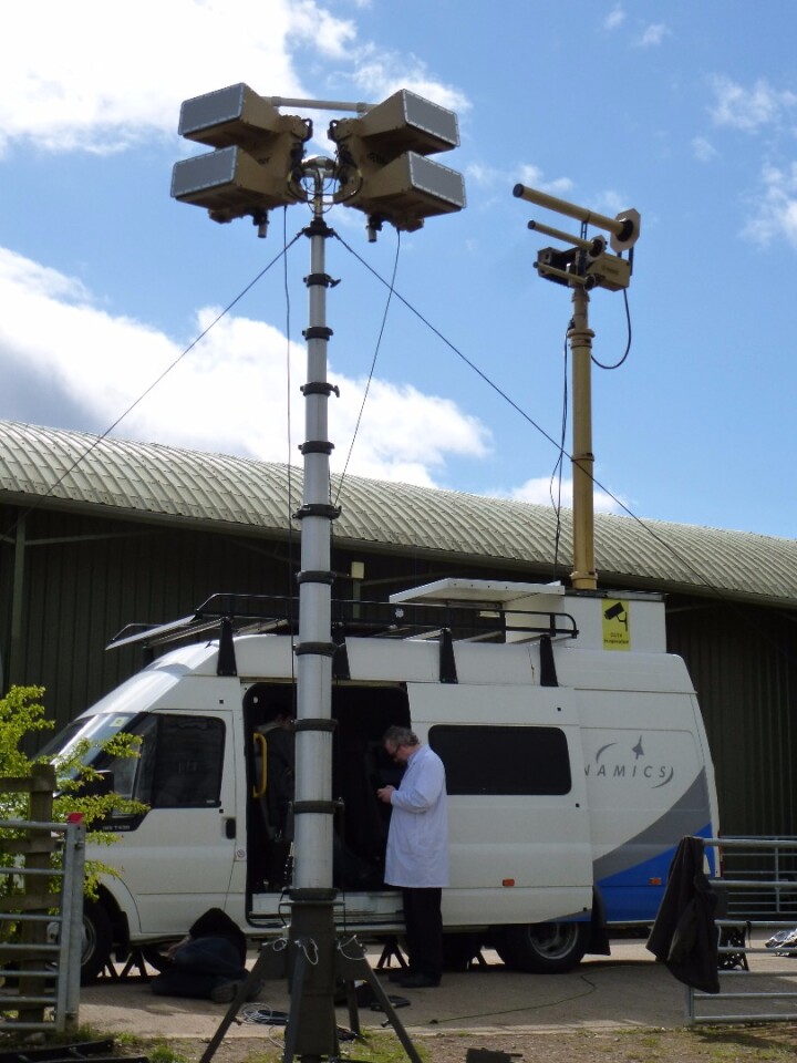 The AUDS installed in a van