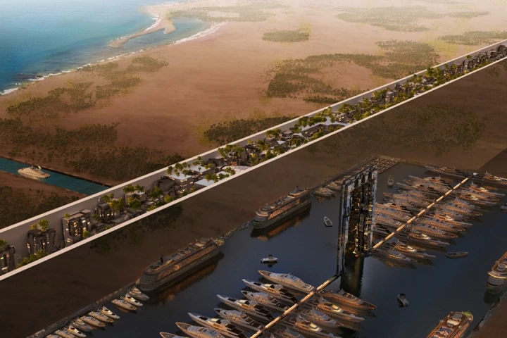 The first phase of the Line, Hidden Marina, is expected to be completed by 2030 and will host 200,000 residents